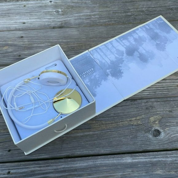 FRENDS Tylor White Leather Over-the-Ear Headphones White/Gold made for A… - Picture 3 of 12